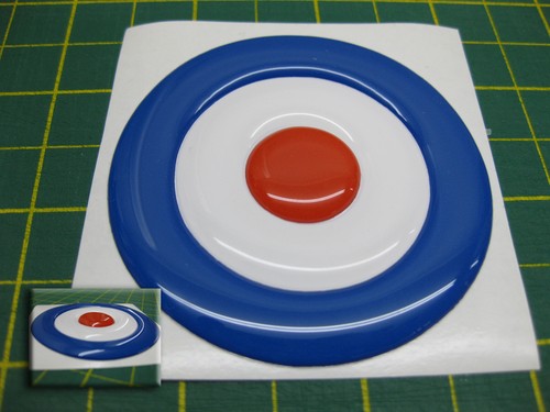 1 DOMED MOD TARGET STICKER VESPA | eBay UK