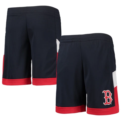 Boston Red Sox MLB Youth Boys’ Navy  Mesh Team Logo Jersey Shorts: 4/5-18 Cover