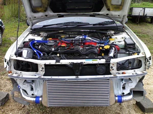 CXRacing FMIC Intercooler Piping Pipe Tube Kit For 95-00 SUBARU GC8 WRX STI - Imagen 1 de 5