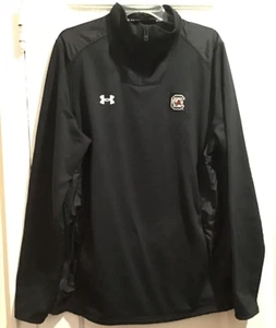 Under Armour AllSeasonGear Loose SC Gamecocks Full Zip Mock Black Pullover Sz XL - Picture 1 of 6