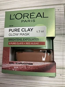 L'Oreal Paris Pure Clay Purity / Detox / Glow Mask Choose NIB - Picture 1 of 6