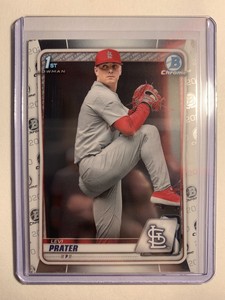 2020 Bowman Chrome Draft Levi Prater 1st Bowman RC St. Louis Cardinals #BD-125