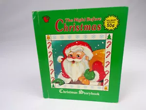 Vintage Landoll Children Book The Night Before Christmas Christmas Storybook K23 - Foto 1 di 7
