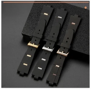 Kautschuk Uhrenarmband passend für Ersatz für BVLGARI Bvlg Diagono 24mmx8mm 22mmx8mm - Bild 1 von 14