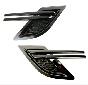 Parrillas de ala negra con ventilación lateral ajustadas para Range Rover Sport brillo dinámico L494 2013-17 - Imagen 1 de 4