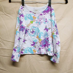 Disney Tinkerbell Fairies Long Sleeved Sleep Shirt Size XS - Picture 1 of 8