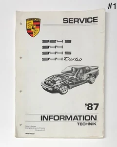 1987 Vintage Porsche Service Information Manual 924S/944/944S/944 turbo - Bild 1 von 8