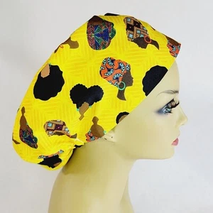 Black Girl Magic Women Scrub Hat Surgical Cap Scrub Hat Nurses Hat Medical - Picture 1 of 9