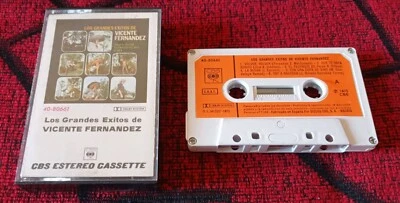 VICENTE FERNANDEZ ** Los Grandes Exitos ** ORIGINAL 1975 SPAIN CASSETTE NO LP - Image 1 of 3