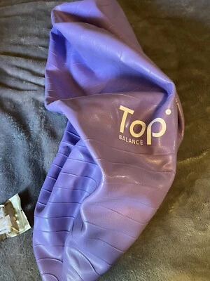 Purple Yoga Ball Exercise Anti Burst Fitness Balance Workout Stability W Pump - Image 1 of 4