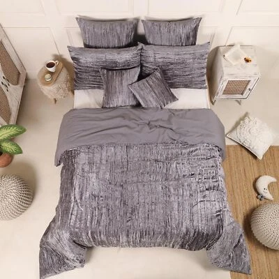 3 Piece Luxurious Velvet Duvet Cover set Luxury Boho Bedding UO Comforter Cover - Image 1 of 4