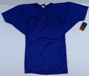 Vintage Rawlings Youth size XL Blank Blue Mesh Football Jersey USA Made - Picture 1 of 6