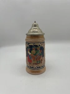Piedra de cerveza Gertz Alemania Occidental 7,5" Zu Jeder Zeit Waidmannshell, vintage con tapa - Imagen 1 de 10