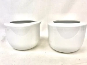 Vintage MCM Dansk International DITTO Creamer & Sugar Bowl White NO LID - Picture 1 of 7