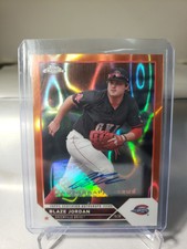 2023 TOPPS PRO DEBUT CHROME ORANGE LAVA AUTOGRAPH SP BLAZE JORDAN 12/25