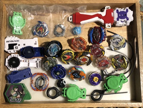 BEYBLADE Burst Hasbro Mixed Lot Artemis Spryzen Valkyrie Ragnaruk Launchers Cover