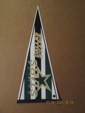NHL dallas Stars Vintage Circa 1990's Style #2 Team Logo Hockey Pennant Cover