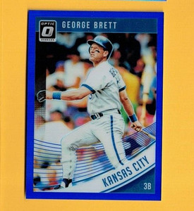 GEORGE BRETT 2018 DONRUSS OPTIC RETRO  BLUE PRIZM  #97 ROYALS #d /199