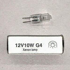 New 10 pack - XENON 12V10WG4 bulb, 12V, 10W, G4 pin base (398-90)