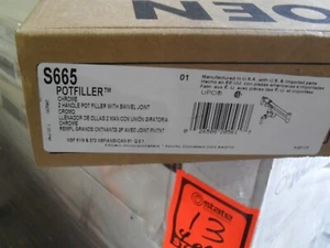 Moen S665 Potfiller 2 handle pot filler with swivel spout Chrome - Picture 1 of 1