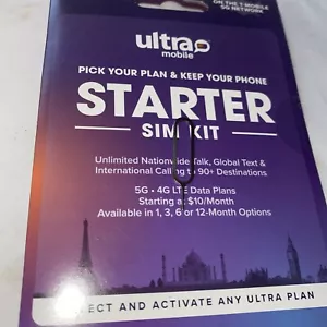 Ultra Mobile Micro/Regular SIM card for Unlocked Cell Phones Starter Summer - Picture 1 of 7