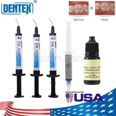 Resina composta dental média fluível luz cura/gel de gravação/adesivo de ligação - Imagem 1 de 4
