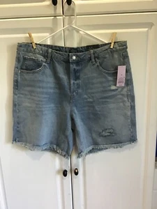 NEU Wild Fable Damenshorts Größe 18 Fabrik verblasster ausgefranster Saum - Bild 1 von 7