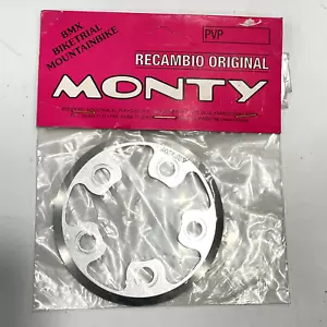 NOS Monty Chainring Guard Trials Bike BMX Bash Guard New Sprocket Vintage 58 bcd - Picture 1 of 5