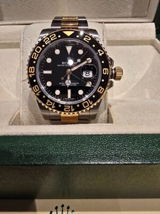 ROLEX GMT-Master II OYSTER PERPETUAL GOLD/Stahl + Box + Papiere - Bild 1 von 6