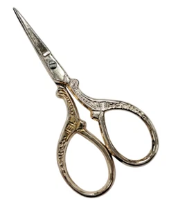 Vintage Style Scissors "Phoenix" Design Gold Finish 90 mm (3-1/2") - Foto 1 di 3