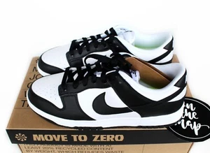 Nike Dunk Low Retro Black White Panda Zero Next Nature W UK 3 4 5 6 7 8 9 US New - Picture 1 of 12
