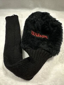 Wilson Golf Club Driver (1-Wood) Head Cover Black Plush Fuzzy - Bild 1 von 3