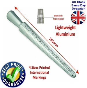 Aluminium Ring Sizer Mandrel with International and 4-size Marking Lightweight  - Picture 1 of 2