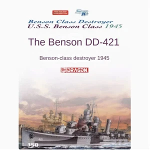 Dragon 1032 1/350 USS Benson class Destroyer Benson DD-421 1945 - Picture 1 of 4