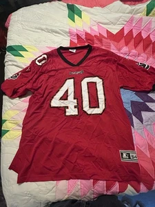 VINTAGE 1995 Tampa Bay Buccaneers Mike Alstott #40 Starter Jersey Size 54 - Picture 1 of 4