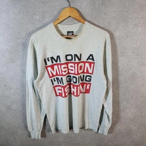 T-shirt vintage Screen Stars Mission Fishing USA anni 90 punto singolo uomo L grigia - Foto 1 di 8