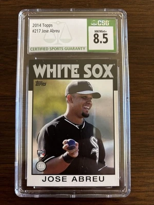 2014 Topps Archives Jose Abreu RC #217 CSG 8.5 NM/MINT+ - Image 1 of 2
