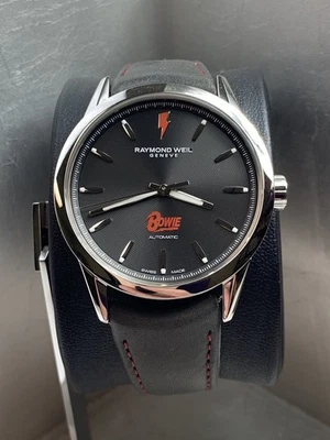 Reloj David Bowie Raymond Weil Freelancer, Edición Limitada NO. 2062 COMO NUEVO TODOS LOS PAPELES Foto 1 de 4