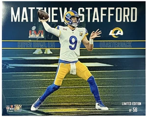 Matthew Stafford Unsigned Rams SB LVI Stylized 16" x 20" Photograph LE 56 - Picture 1 of 1