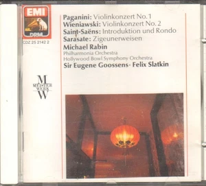 MICHAEL RABIN-CD-PAGANINI-WIENIAWSKI-VIOLINKONZERTE- EMI CDZ2521422-SCHWEIZ.1990 - Bild 1 von 2