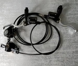 HOPE MONO MINI DISC BRAKES HYDRAULIC FRONT AND REAR GOLD-BLACK MTB z317 - Picture 1 of 11
