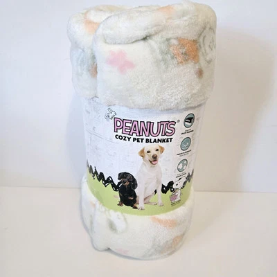 Peanuts Snoopy Easter Spring Pet Plush Blanket 40in x 50in NWT - Image 1 of 3