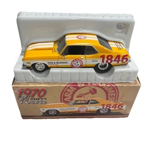 NIB SpecCast 1:25 1970 Chevy Nova Arm & Hammer 71040 Die Cast Metal Coin Bank - Picture 1 of 7
