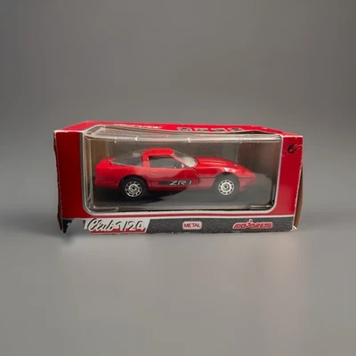 Majorette Club 1/24 Scale Red Chevrolet Corvette ZR-1 Coupe die-cast model car. - Image 1 of 4