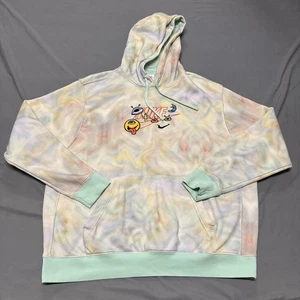 Nike Sportswear Club Sweatshirt Hoodie Mens XL Monster Eye Trippy Tie Dye - Picture 1 of 12