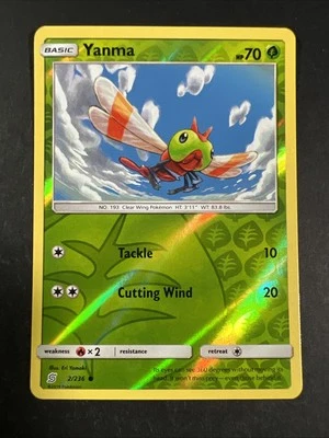Yanma 2/236 Common | Unified Minds | Pokemon Card | Reverse Holo - Image 1 of 2