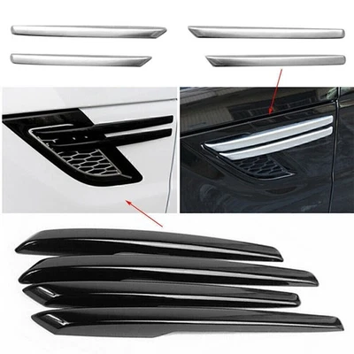 4x Car Side Fender Air Wing Vent Cover Trims Fit Range Rover Sport 14-17 Black - Image 1 of 3