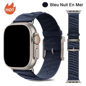 Correa En Mer Bleu Nuit para Apple Watch 10 11 46/42 mm Correa Nylon Lazo Pulsera - Imagen 1 de 33