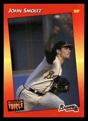John Smoltz 1992 Triple Play #172 Atlanta Braves Baseball *206 - Image 1 of 2
