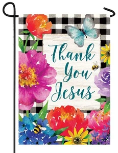 Thank You Jesus Garden Flag - Picture 1 of 1